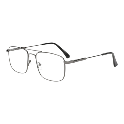 EV30001 Lightweight Metal Eyeglasses | Stylish Rectangle Frames for Men & Women | 54-18-140