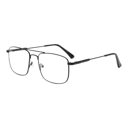 EV30001 Lightweight Metal Eyeglasses | Stylish Rectangle Frames for Men & Women | 54-18-140