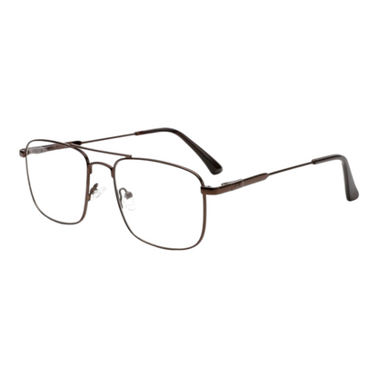 EV30001 Lightweight Metal Eyeglasses | Stylish Rectangle Frames for Men & Women | 54-18-140