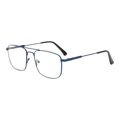 EV30001 Lightweight Metal Eyeglasses | Stylish Rectangle Frames for Men & Women | 54-18-140