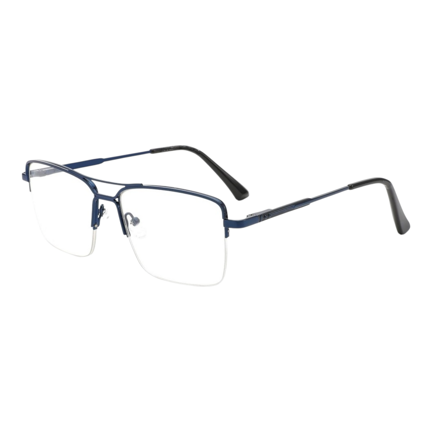 EV30002 Lightweight Metal Eyeglasses | Stylish Rectangle Frames for Men & Women | 53-16-140