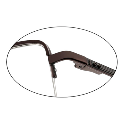 EV30002 Lightweight Metal Eyeglasses | Stylish Rectangle Frames for Men & Women | 53-16-140