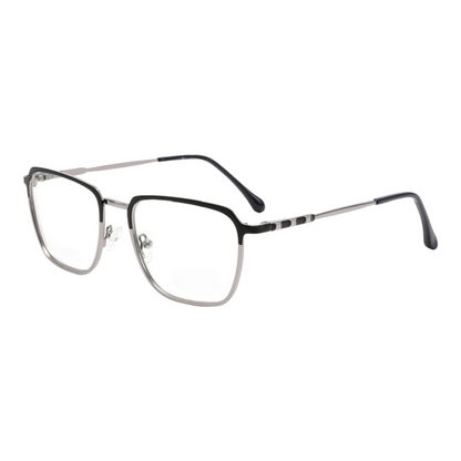 EV30003 Lightweight Metal Eyeglasses | Stylish Rectangle Frames for Men & Women | 53-16-140