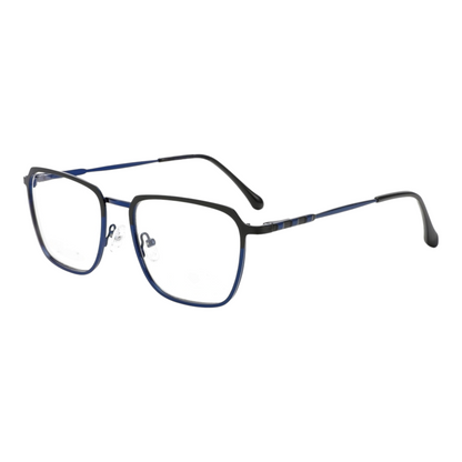 EV30003 Lightweight Metal Eyeglasses | Stylish Rectangle Frames for Men & Women | 53-16-140