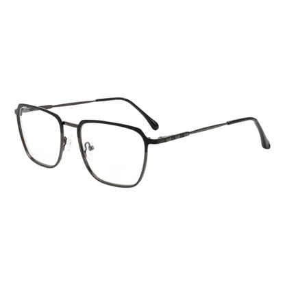 EV30003 Lightweight Metal Eyeglasses | Stylish Rectangle Frames for Men & Women | 53-16-140