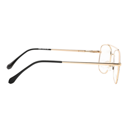 EV30004 Lightweight Metal Eyeglasses | Stylish Rectangle Frames for Men & Women | 52-19-140