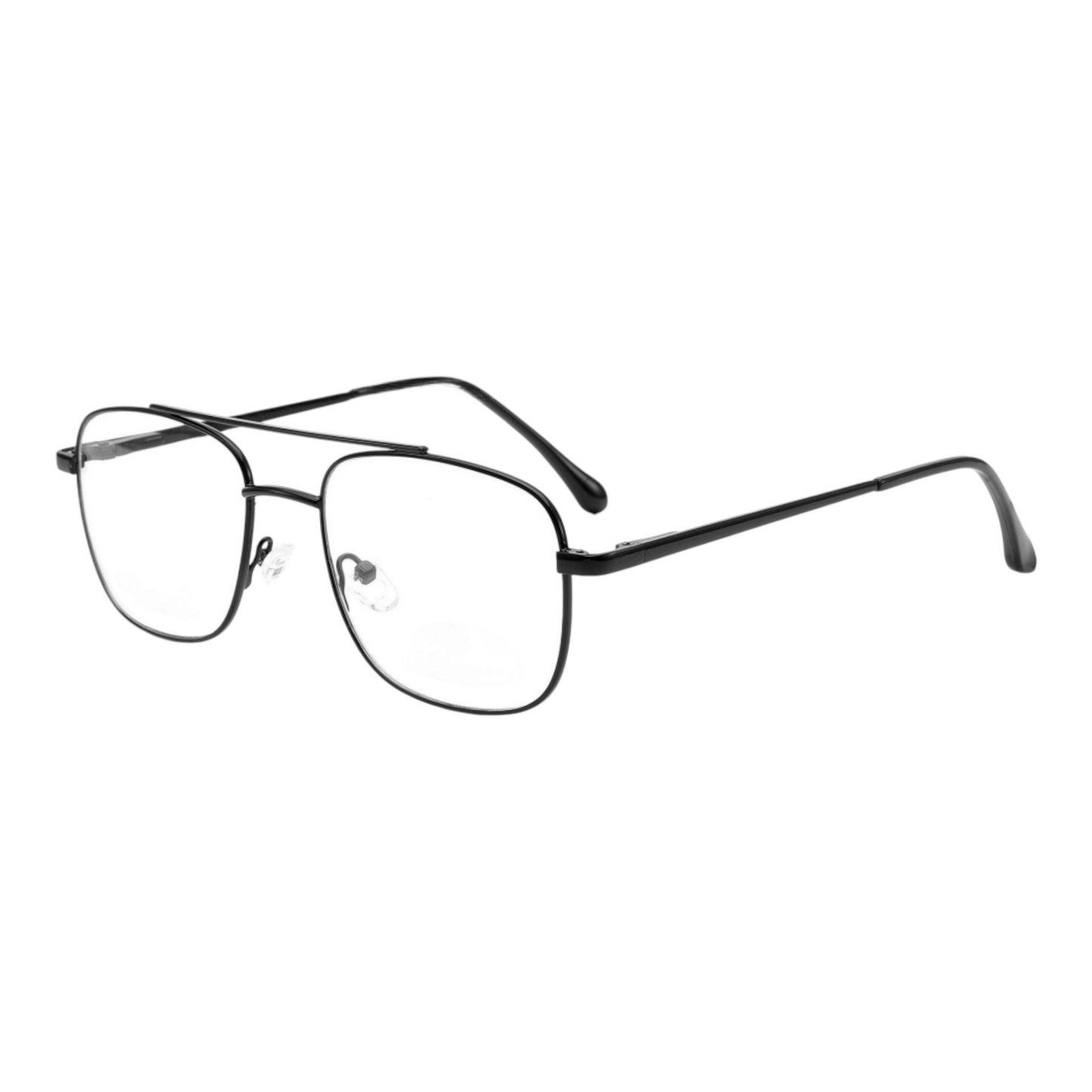 EV30004 Lightweight Metal Eyeglasses | Stylish Rectangle Frames for Men & Women | 52-19-140