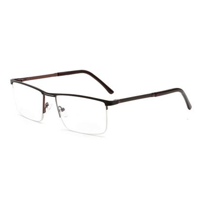 EV30005 Lightweight Metal Eyeglasses | Stylish Rectangle Frames for Men & Women | 54-18-140