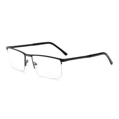 EV30005 Lightweight Metal Eyeglasses | Stylish Rectangle Frames for Men & Women | 54-18-140