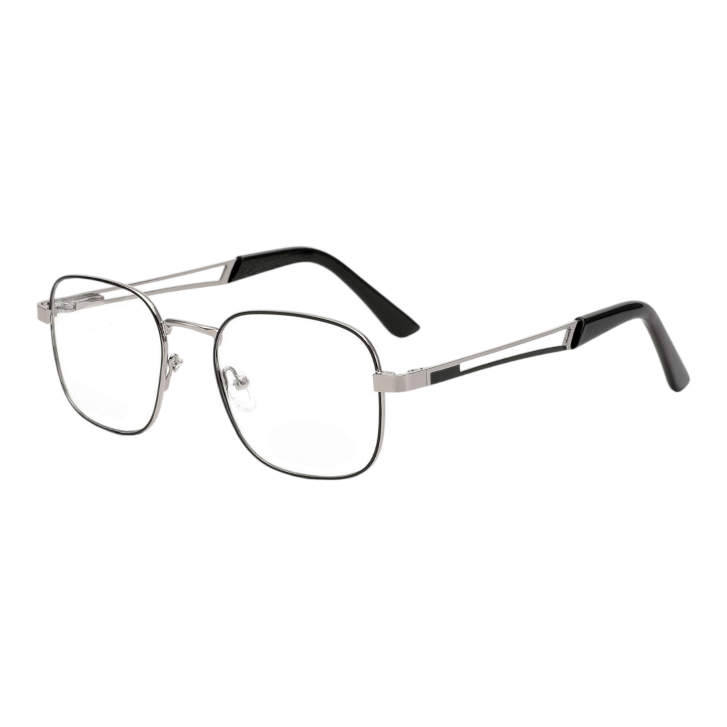 EV30007 Lightweight Metal Eyeglasses | Stylish Rectangle Frames for Men & Women | 49-20-140