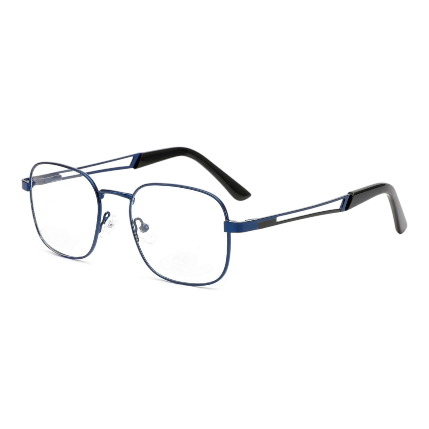 EV30007 Lightweight Metal Eyeglasses | Stylish Rectangle Frames for Men & Women | 49-20-140