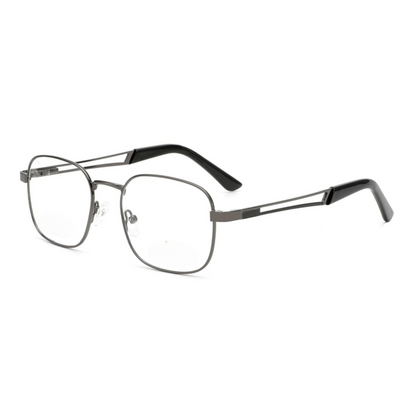 EV30007 Lightweight Metal Eyeglasses | Stylish Rectangle Frames for Men & Women | 49-20-140