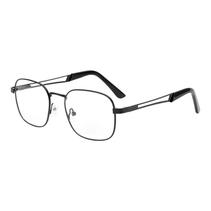 EV30007 Lightweight Metal Eyeglasses | Stylish Rectangle Frames for Men & Women | 49-20-140