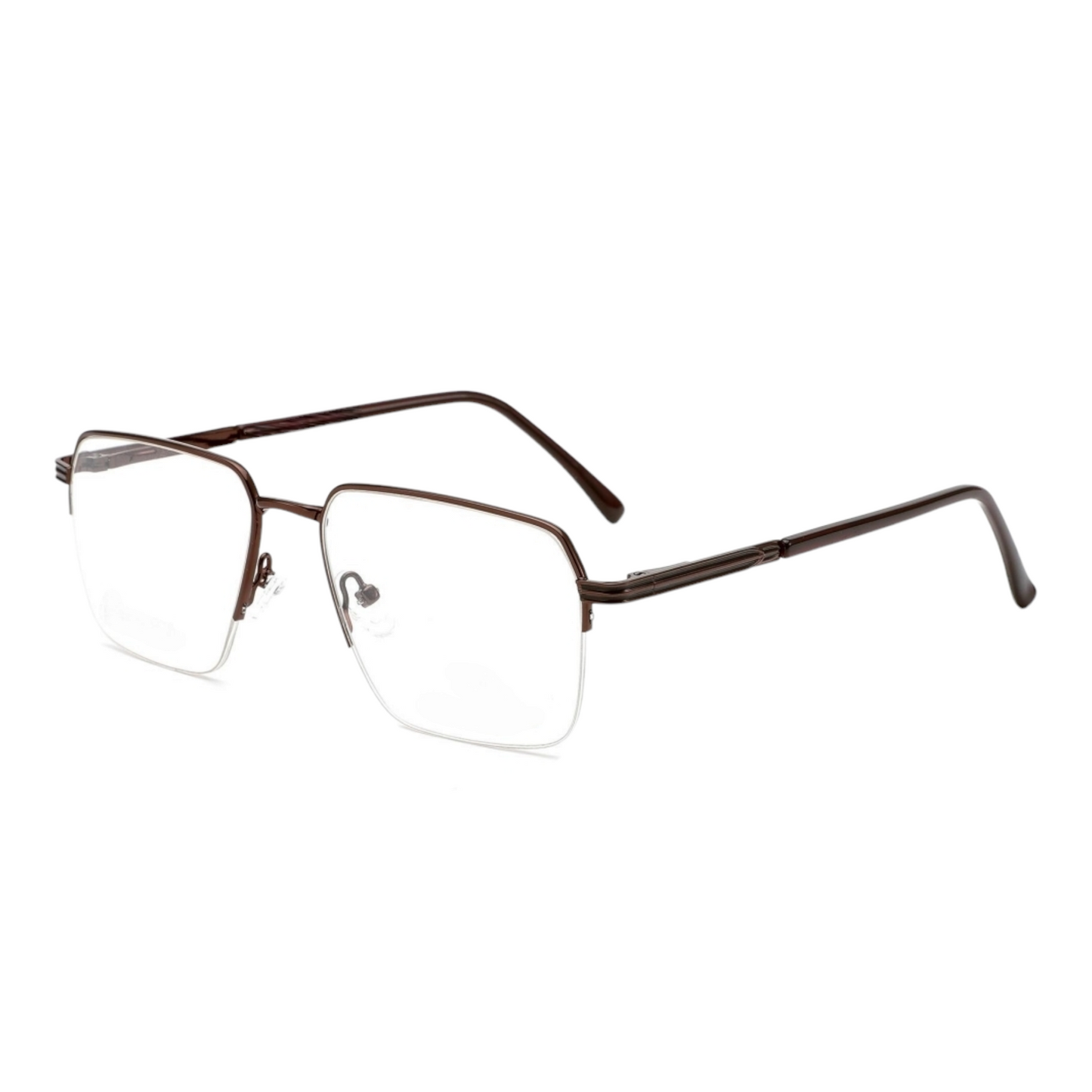 EV30011 Lightweight Metal Eyeglasses | Stylish Rectangle Frames for Men & Women | 54-17-142