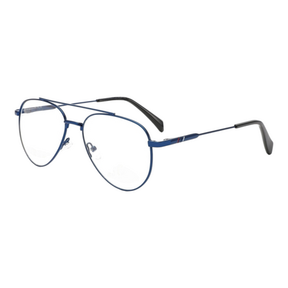 EV30012 Lightweight Metal Eyeglasses | Stylish Rectangle Frames for Men & Women | 54-16-142