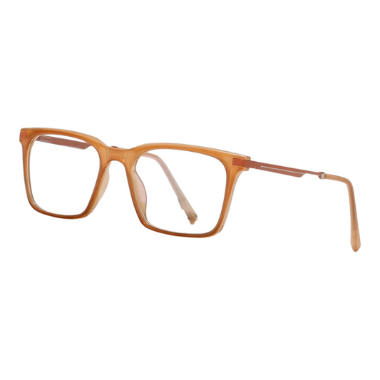 EVORA EV8803 Orange Transparent Eyewear Frame | Stylish & Durable