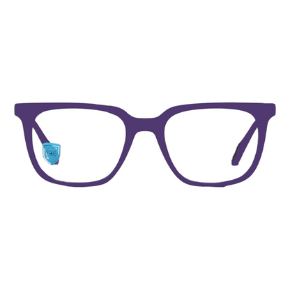 EVORA Hustle | Mauve Purple Bluecut Anti-Glare Computer Glasses | Zero Power | Unisex Medium | EV6002