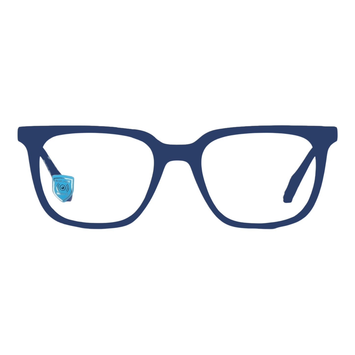 EVORA Hustle | Dark Blue Bluecut Anti-Glare Computer Glasses | Zero Power | Unisex Medium | EV6002