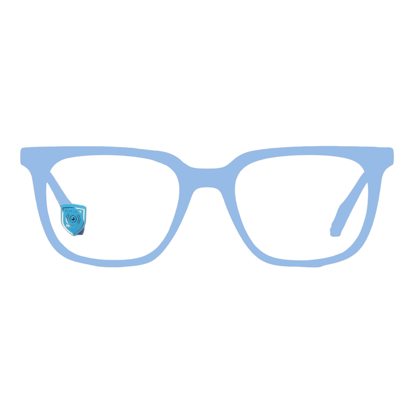 EVORA Hustle | Light Blue Bluecut Anti-Glare Computer Glasses | Zero Power | Unisex Medium | EV6002