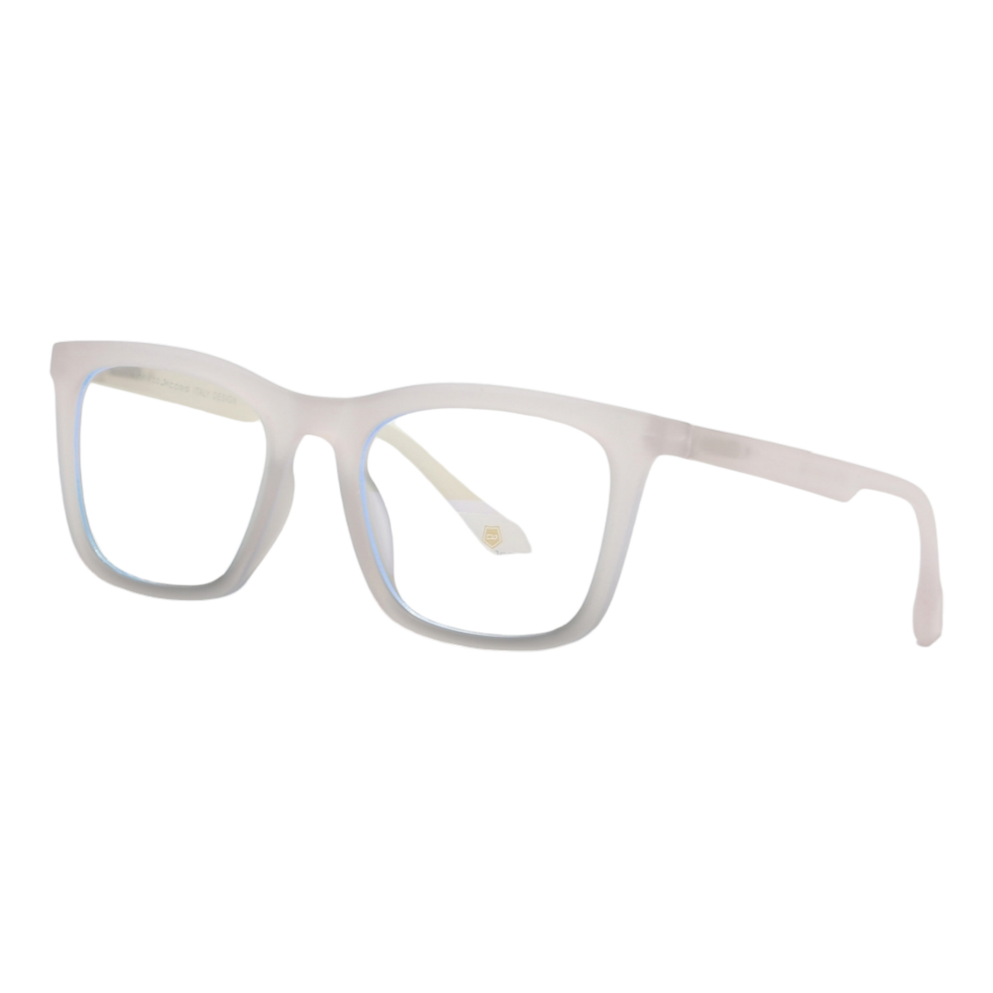 EVORA Hustle | Transparent White Bluecut Anti-Glare Computer Glasses | Zero Power | Unisex Medium | EV6003 - EVORA