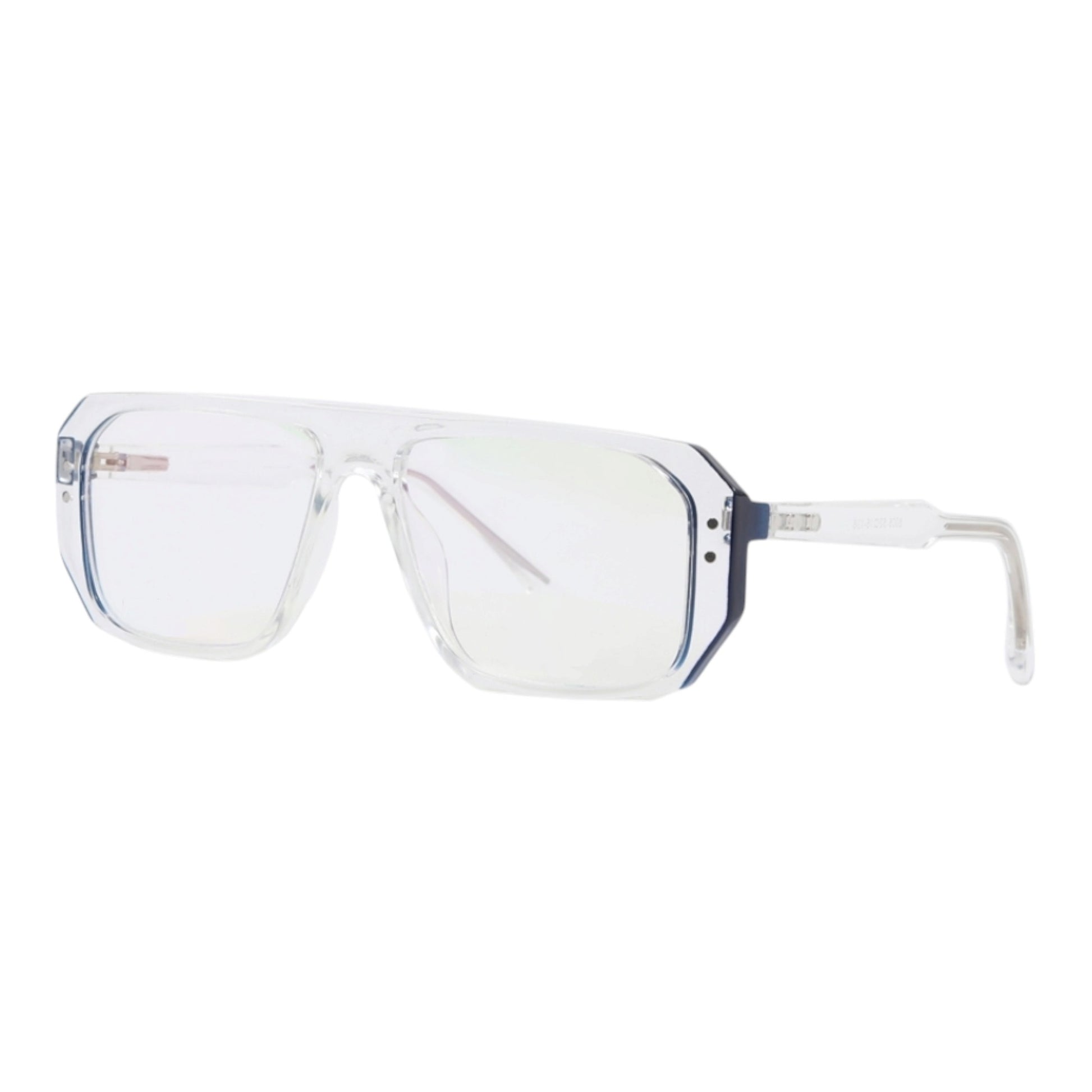 EVORA 8005 TR90 Eyewear Frame – Movie Star Bold | Transparent White | Lightweight & Durable | 52-16-138 - EVORA
