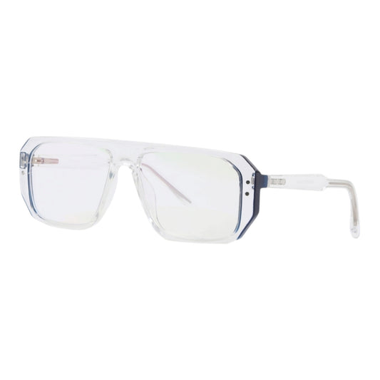 EVORA 8005 TR90 Eyewear Frame – Movie Star Bold | Transparent White | Lightweight & Durable | 52-16-138 - EVORA