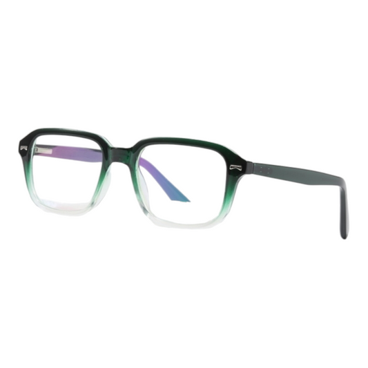 EVORA 8009 TR90 Eyewear Frame – Movie Star Bold | Green/White | Lightweight & Durable | 50-21-145 - EVORA