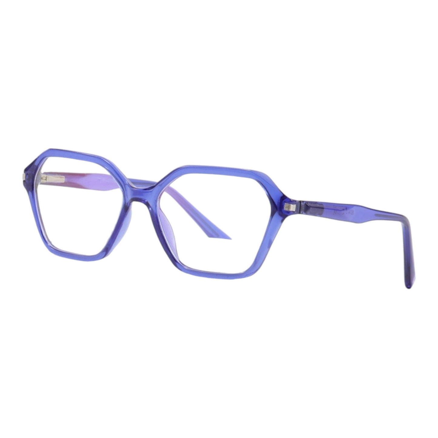 EVORA 8014 TR90 Eyewear Frame – Movie Star Bold | Transparent Purple | Lightweight & Durable | 51-17-145 - EVORA