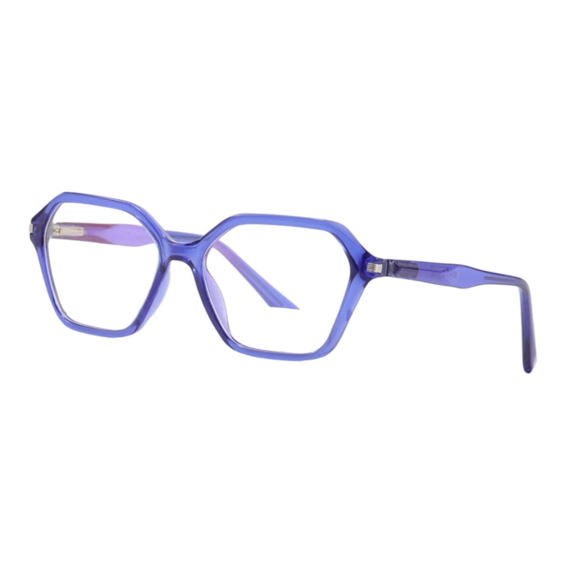 EVORA 8014 TR90 Eyewear Frame – Movie Star Bold | Transparent Purple | Lightweight & Durable | 51-17-145 - EVORA
