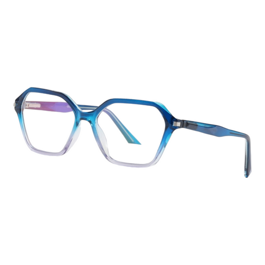 EVORA 8014 TR90 Eyewear Frame – Movie Star Bold | Blue/White | Lightweight & Durable | 51-17-145 - EVORA