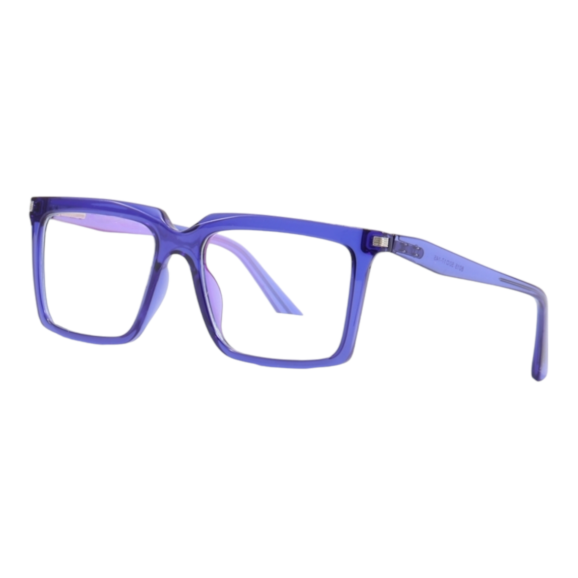 EVORA 8015 TR90 Eyewear Frame – Movie Star Bold | Transparent Purple | Lightweight & Durable | 50-17-145 - EVORA