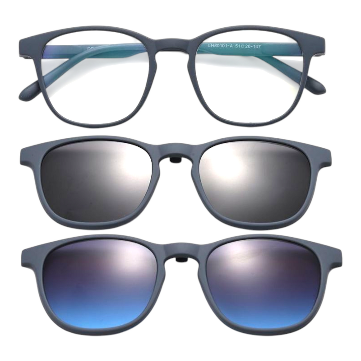 EVORA Hustle Switch – 2-in-1 Magnetic Clip-On Eyewear | Ultra-Light Flexible TR90 Frame | 10+ Stylish Colors Available - EVORA