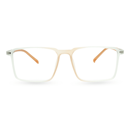 EVORA Superb | Matte White/Orange Flexible | For Men & Women | Medium | EV15807