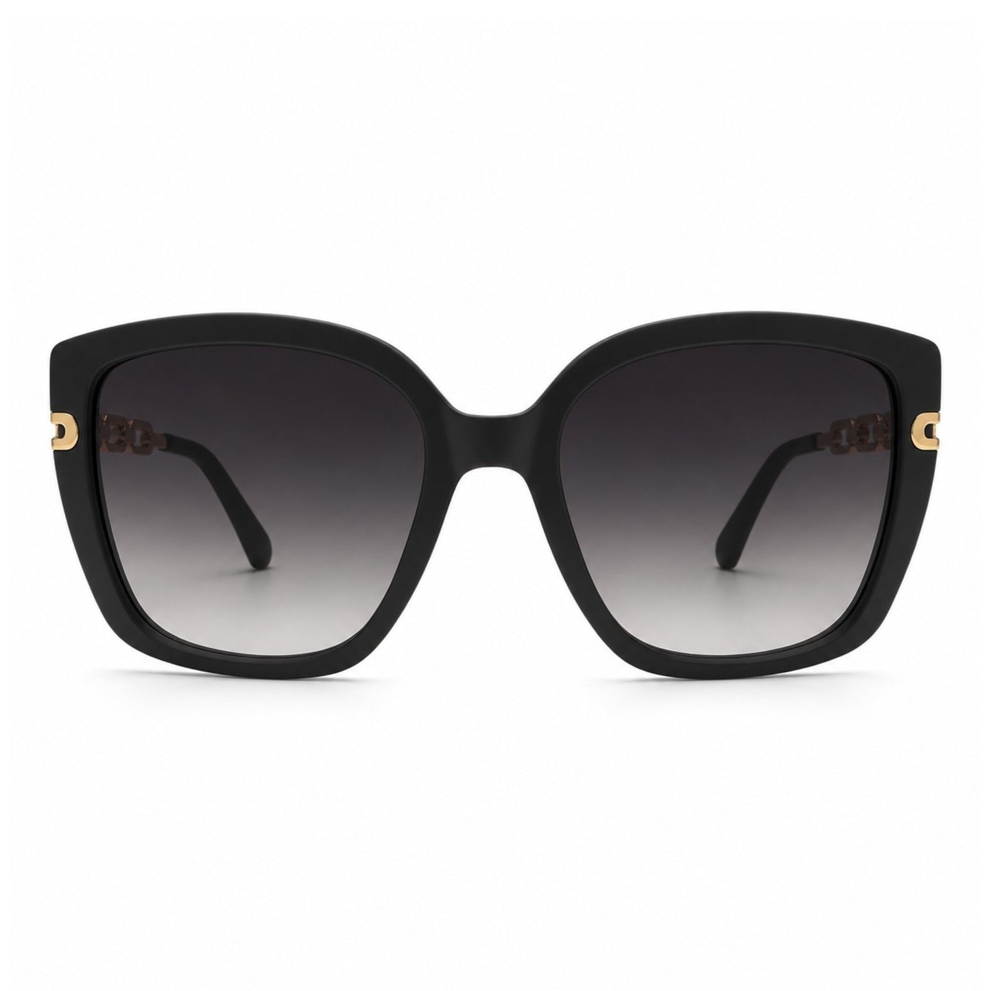 EVORA Obsidian Royale – Premium Oversized Matte Black Sunglasses for Women