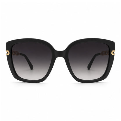 EVORA Obsidian Royale – Premium Oversized Matte Black Sunglasses for Women