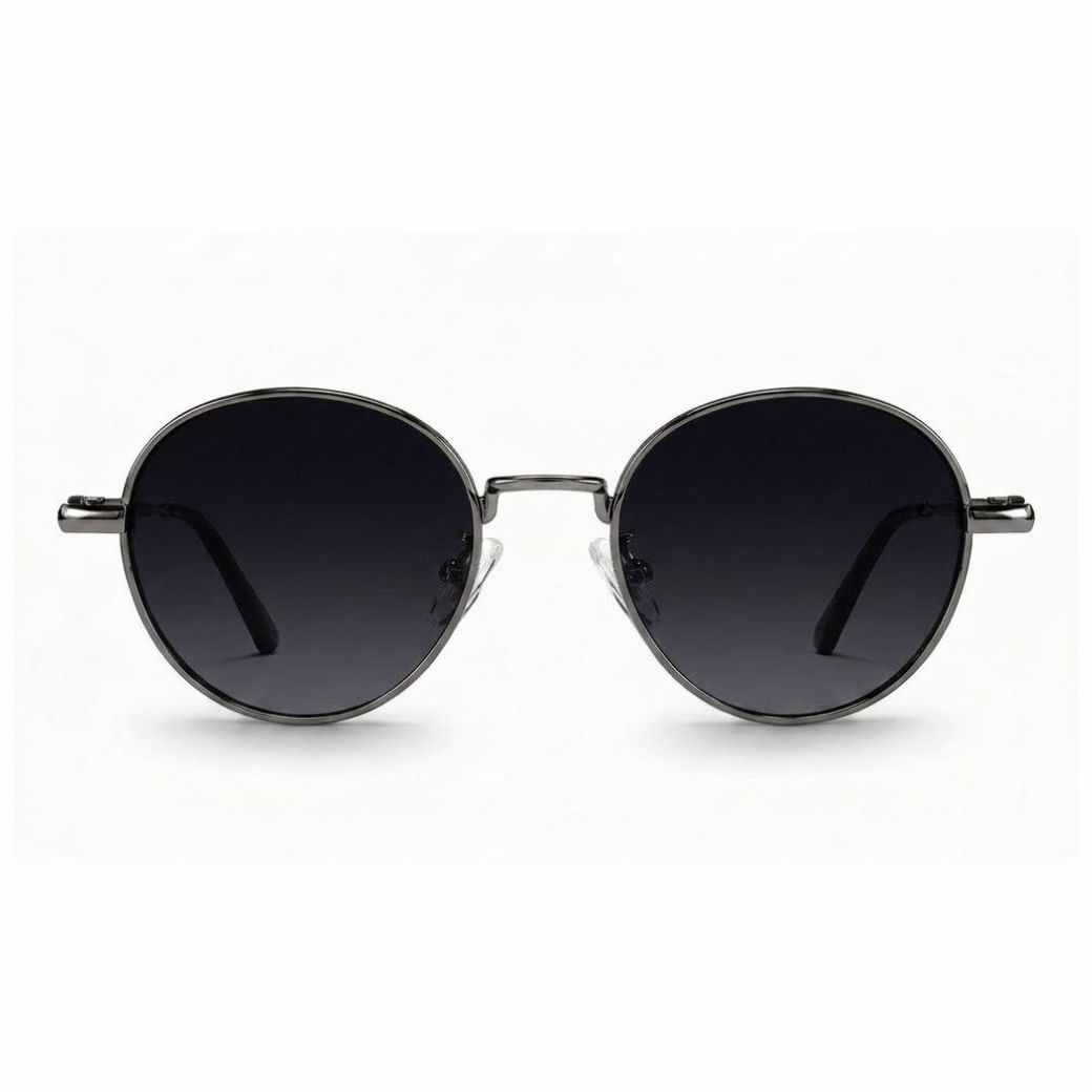 EVORA Eclipse – Gunmetal Round Premium Sunglasses