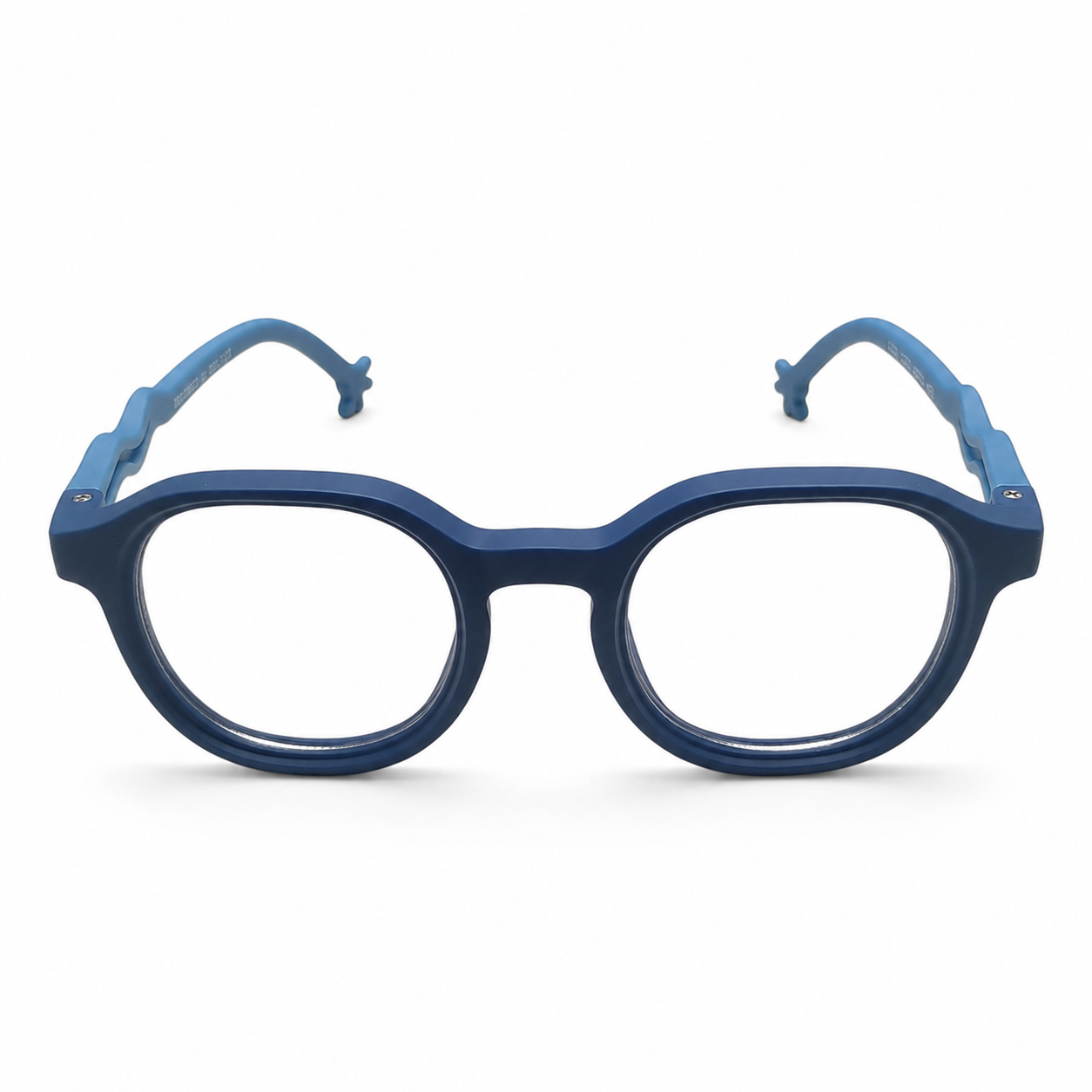 EVORA Kids Flex TR90 Eyeglasses – Navy Blue & Sky Blue | Model LHH-1010 | Size 44-20-130
