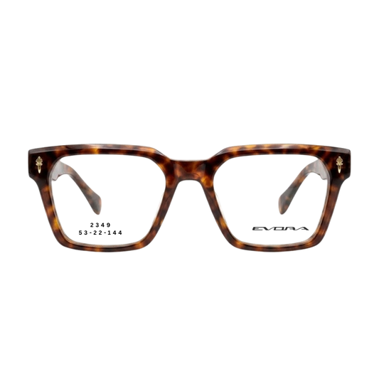 EVORA 2349 tortoise rectangular full rim eyeglasses 53-22-144