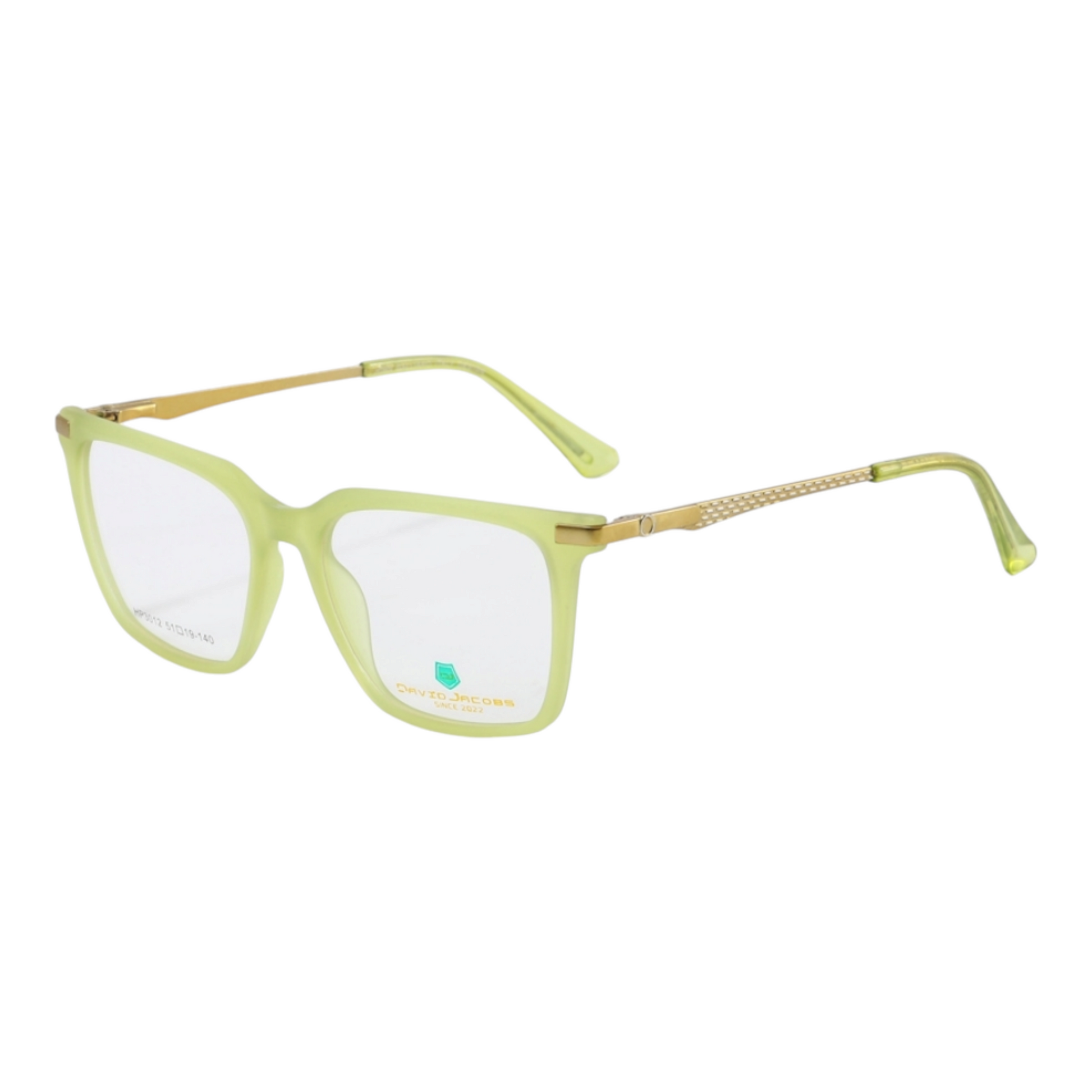 EVORA X David Jacobs HP3012 | Square Eyeglasses – Stylish Italian Design | 15+ Color Options | Unisex TR90 Frame (51-19-140) - EVORA