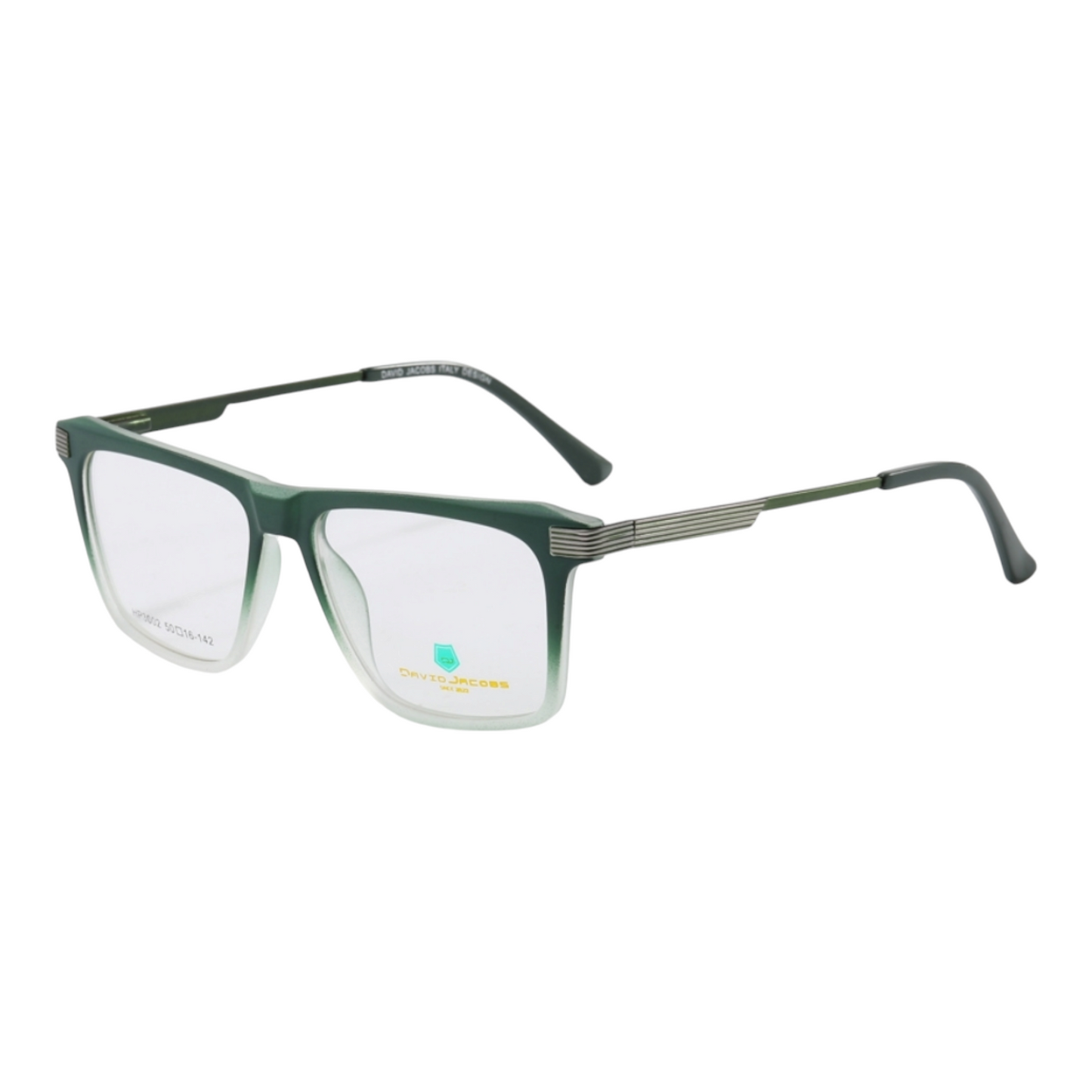 EVORA X David Jacobs HP3002 | Square Eyeglasses – Stylish Italian Design | 15+ Color Options | Unisex TR90 Frame (50-16-142) - EVORA