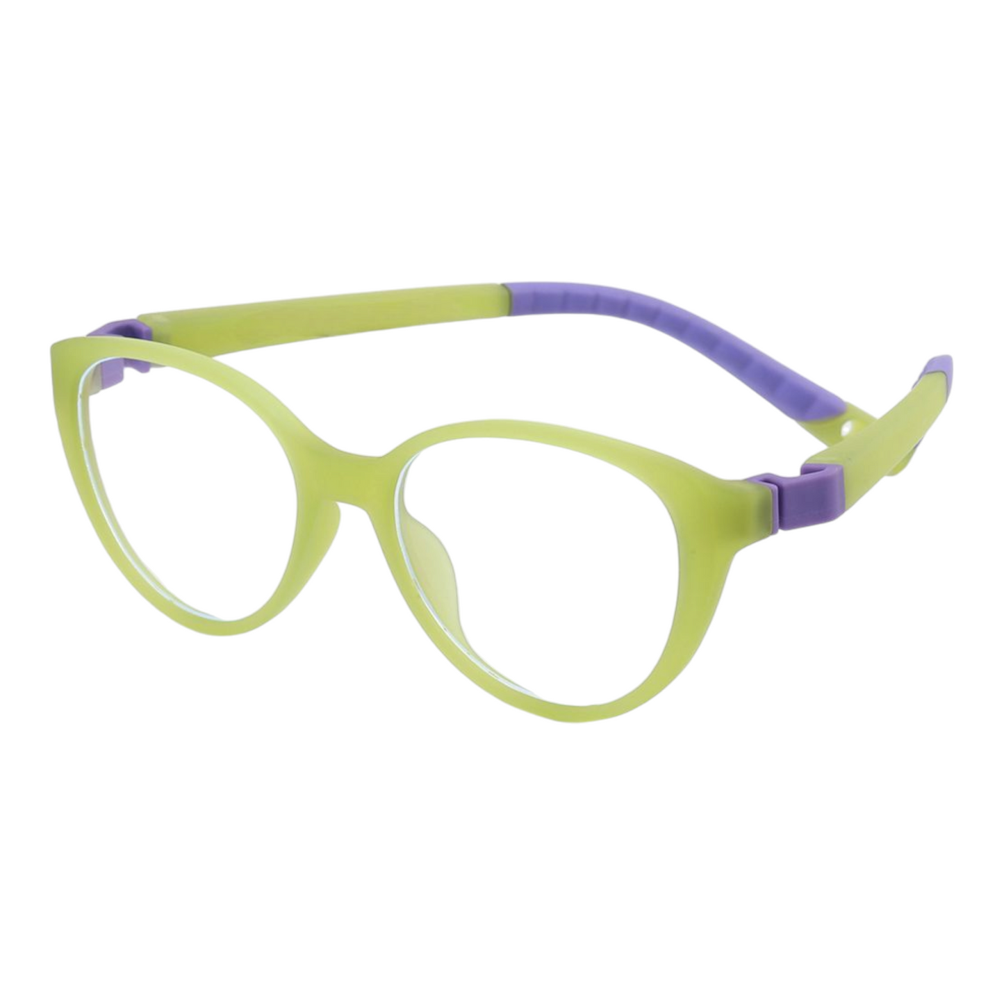 EVORA Digi Hooper Kids Eyewear – Model XW002 | Size 46-17-139 | Lemon Green - EVORA