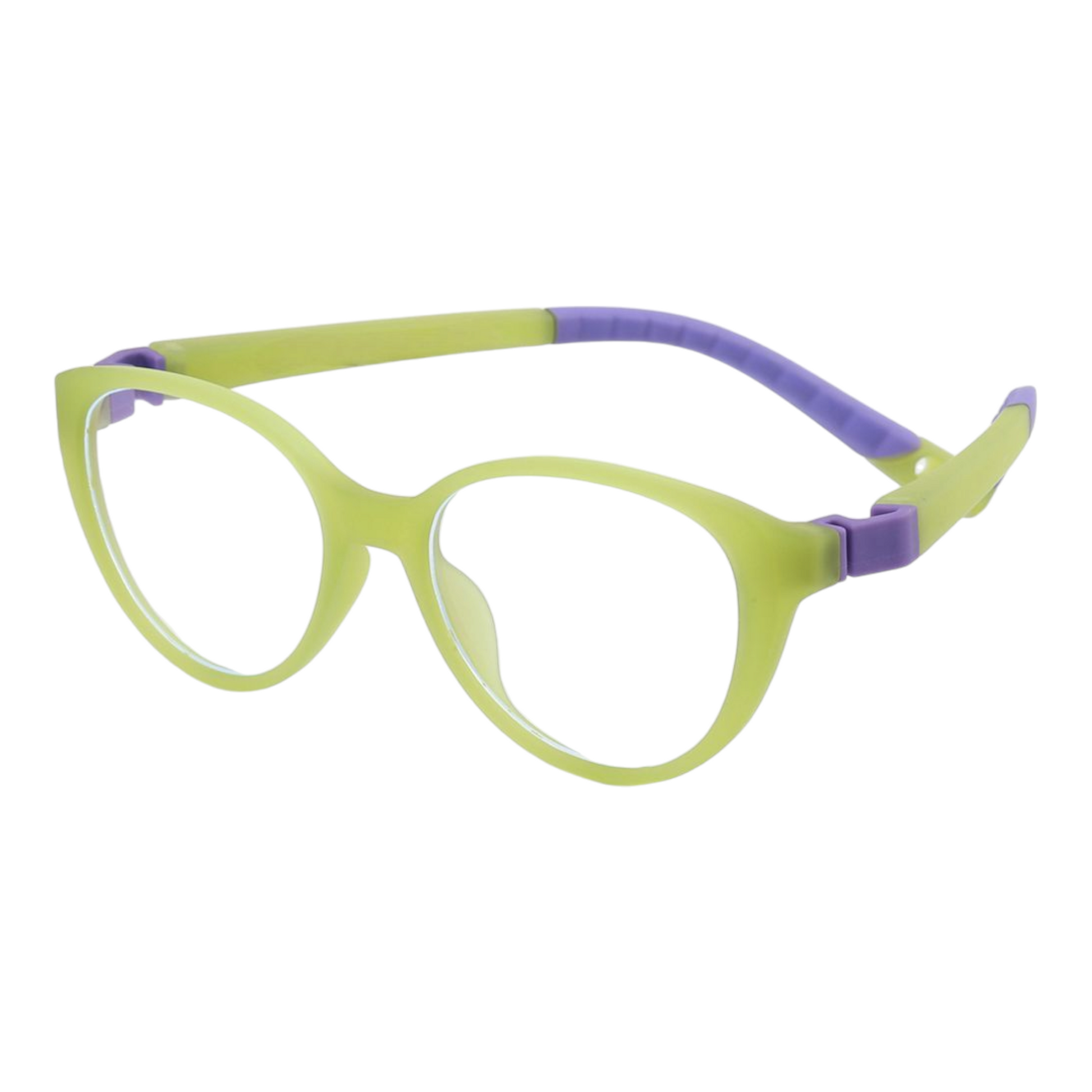 EVORA Digi Hooper Kids Eyewear – Model XW002 | Size 46-17-139 | Lemon Green - EVORA