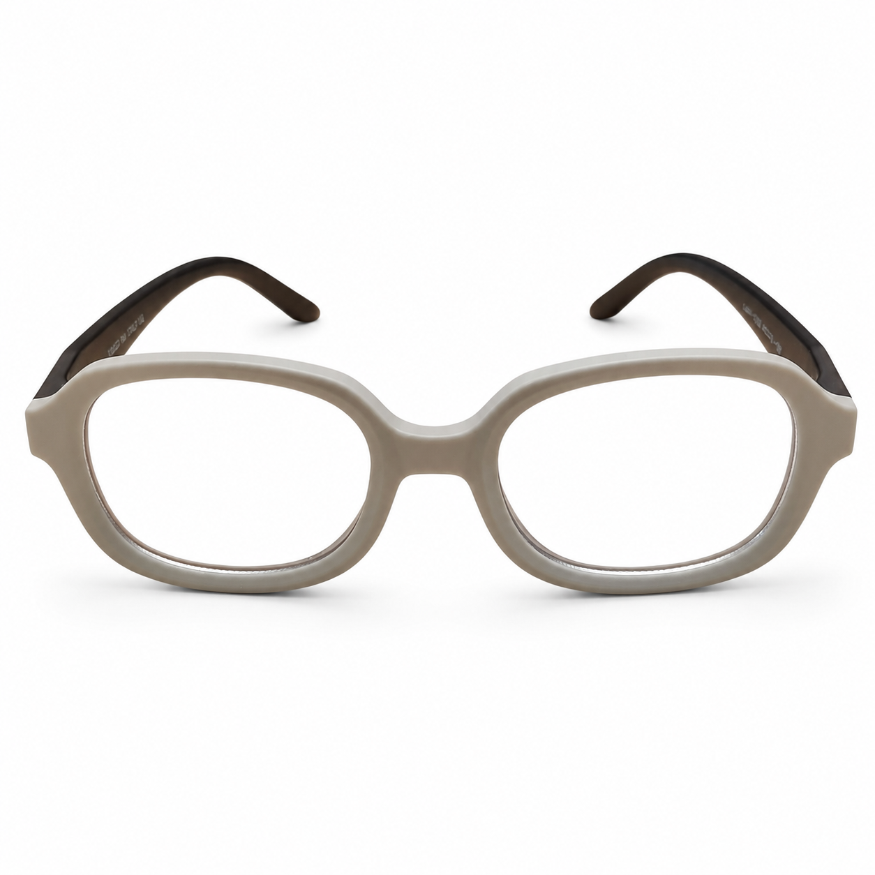 EVORA Kids Flex TR90 Eyeglasses – Pearl Grey & Smoke Black | Model LLH-1008 | Size 48-18-136