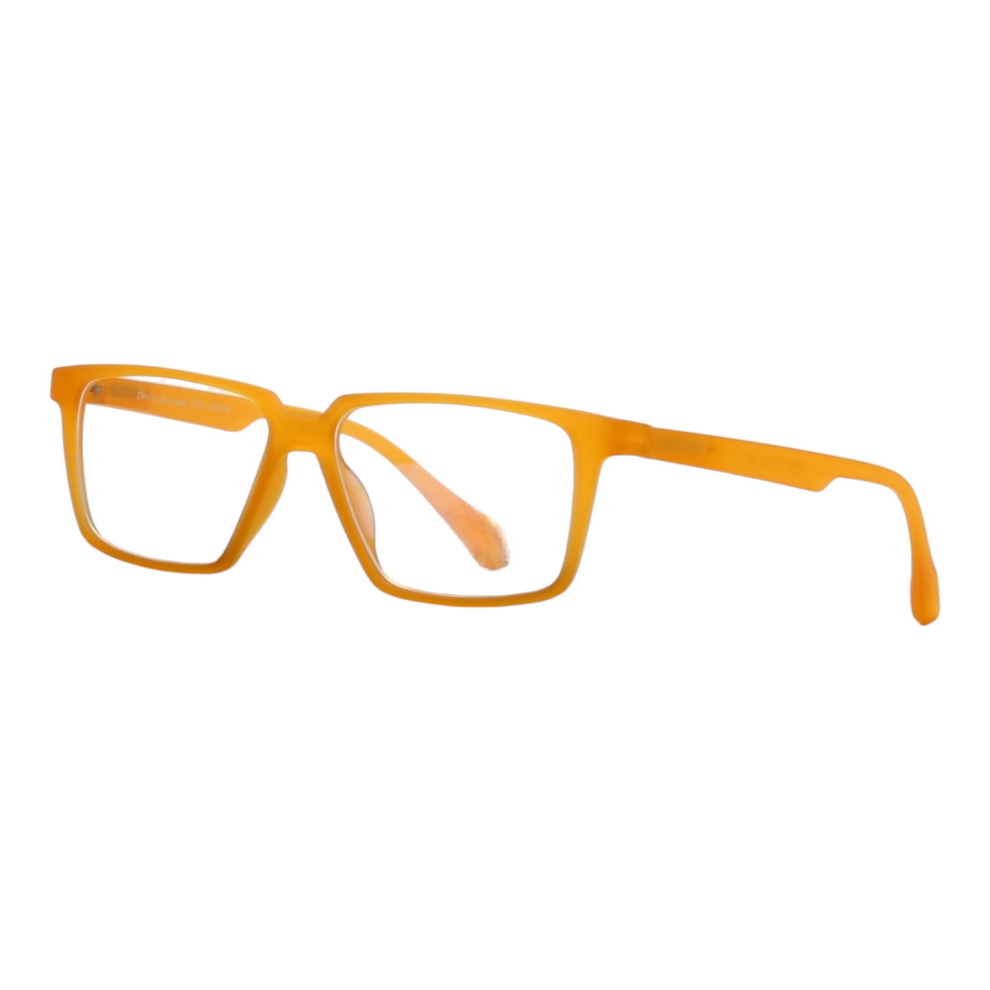 EVORA Hustle | Orange Bluecut Anti-Glare Computer Glasses | Zero Power | Unisex Medium | EV6001