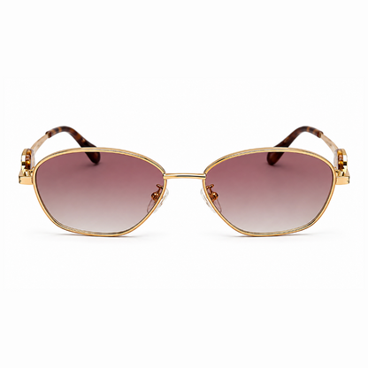 EVORA AURELIA S2 Gold Rose Gradient Premium Metal Sunglasses