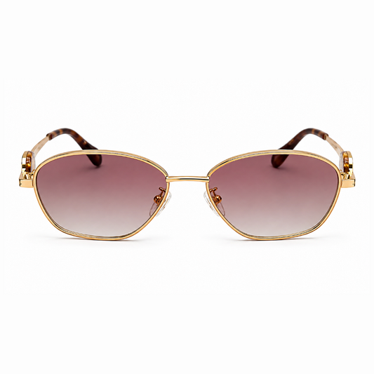 EVORA AURELIA S2 Gold Rose Gradient Premium Metal Sunglasses