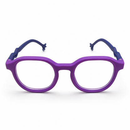 EVORA Kids Flex TR90 Eyeglasses – Purple & Royal Blue | Model LHH-1010 | Size 44-20-130