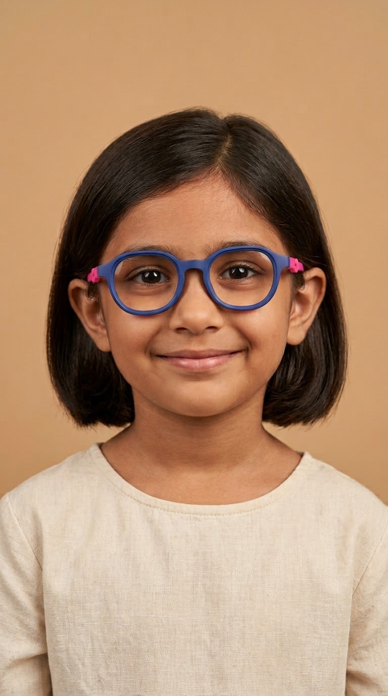 EVORA Kids Flex TR90 Eyeglasses – Blue & Pink | Model LHH-1010