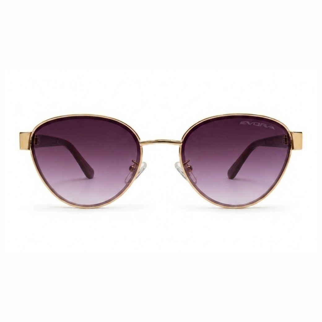 EVORA Celeste – Gold Plum Gradient Premium Sunglasses