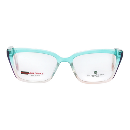 EVORA X David Jacobs GW9911 Bold Butterfly Eyewear for Women – Designer TR90 Optical Frames | 10 Color Options | Size 53-16-145 - EVORA